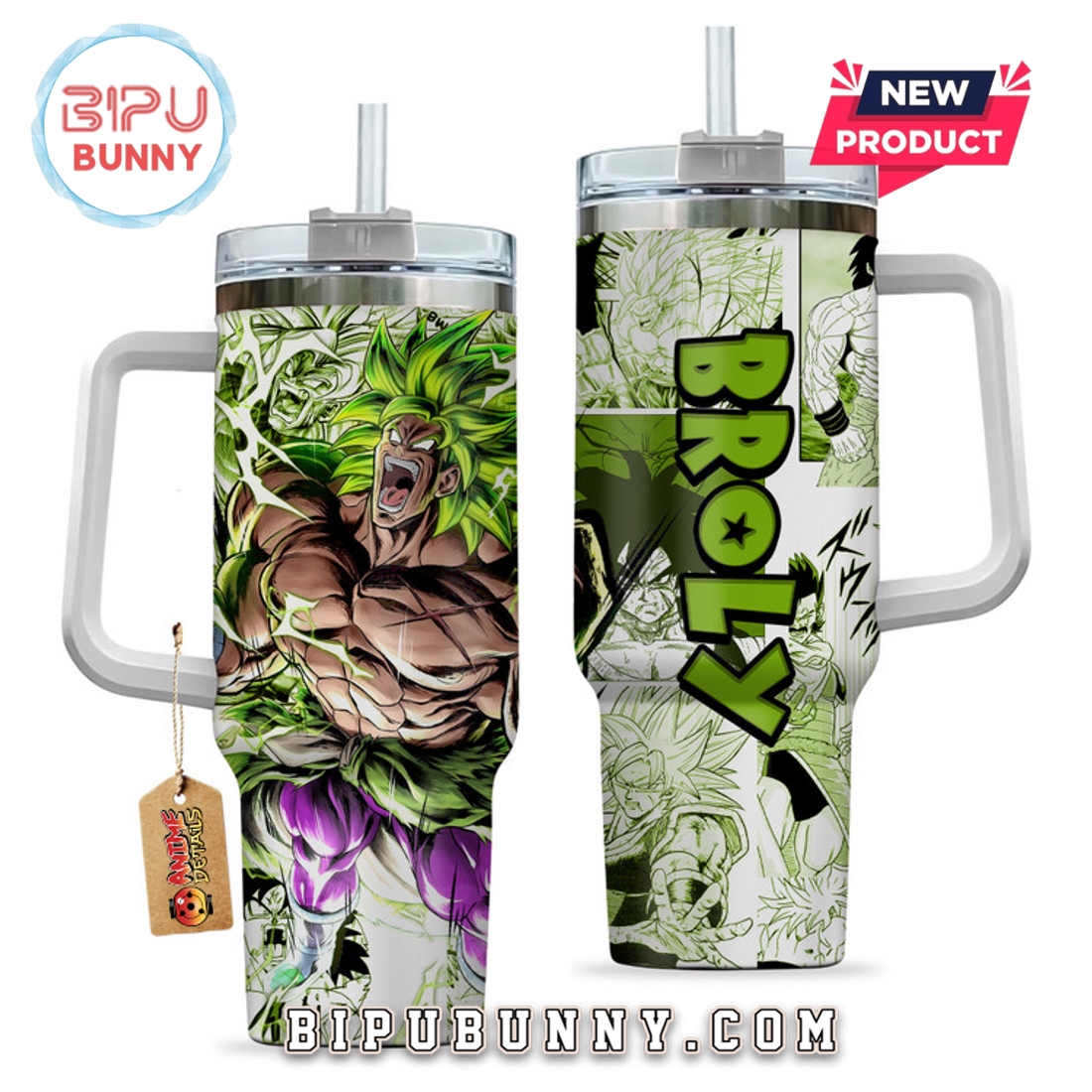 Broly Legendary Super Saiyan Stanley Tumbler 40oz Broly Legendary Super Saiyan Stanley Tumbler 40oz