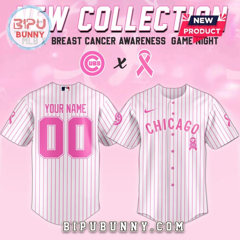 Chicago Cubs MLB x Breast Cancer Awareness Game Night Baseball Jersey