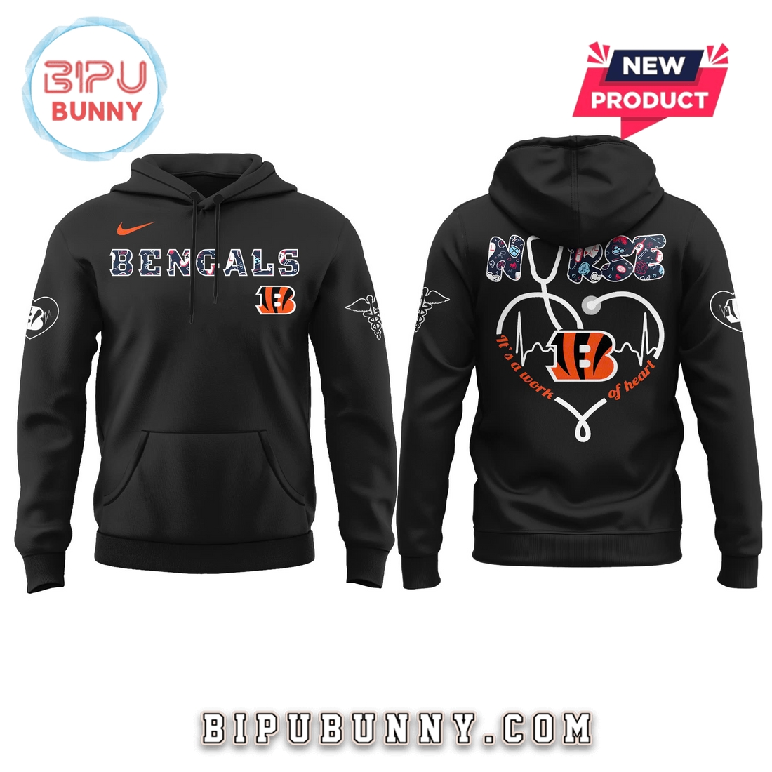 Cincinnati Bengals NFL Nurses Night 2025 Hoodie And Pants Cincinnati Bengals NFL Nurses Night 2025 Hoodie And Pants