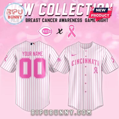 Cincinnati Reds MLB x Breast Cancer Awareness Game Night Baseball Jersey