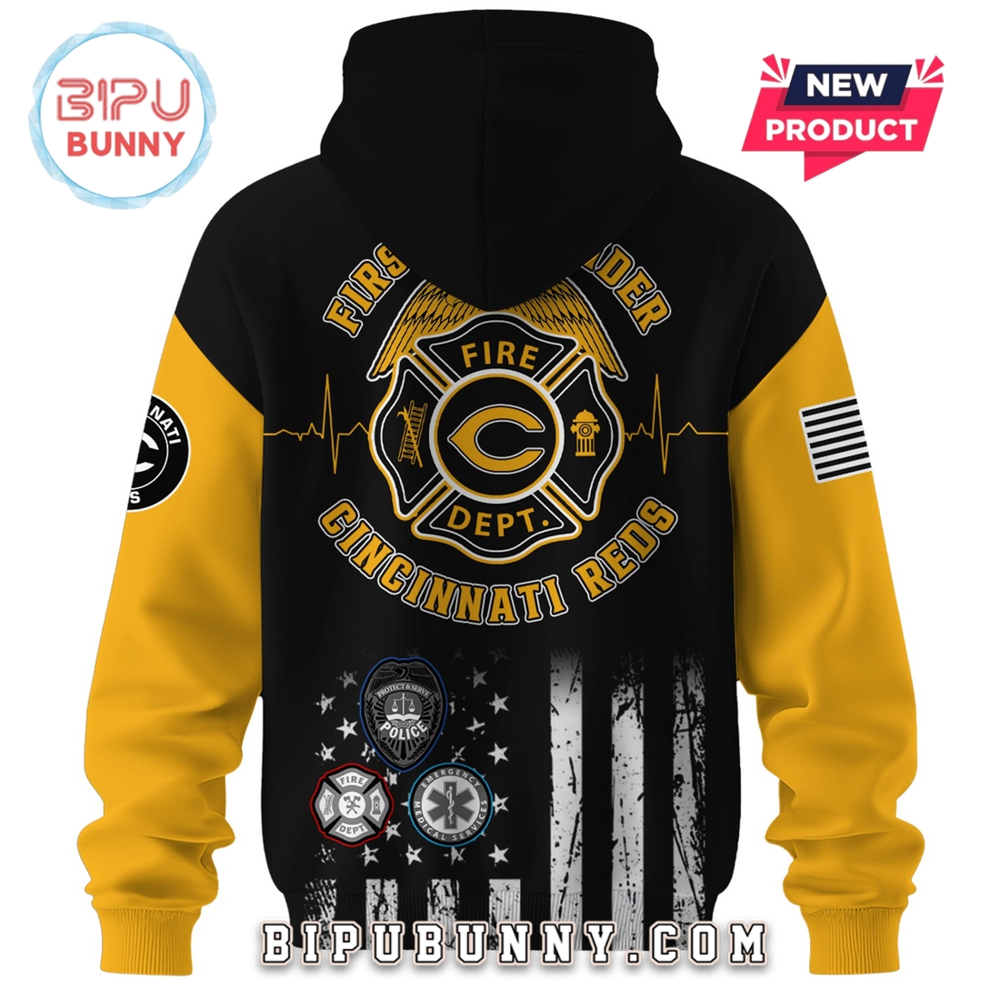 Cincinnati Reds MLB x First Responders Night Hoodie And Pants Cincinnati Reds MLB x First Responders Night Hoodie And Pants
