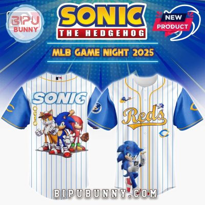 Cincinnati Reds MLB x Sonic Game Night Baseball Jersey