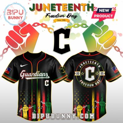 Cleveland Guardians MLB x Juneteenth Day 2025 Baseball Jersey