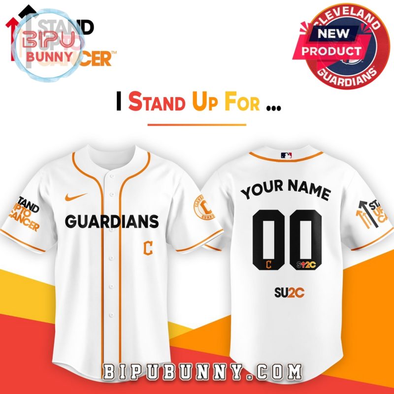 Cleveland Guardians x Stand Up To Cancer 2025 Baseball Jersey