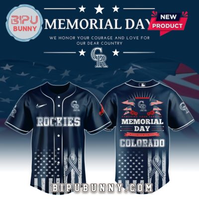 Colorado Rockies 2025 Memorial Day Baseball Jersey