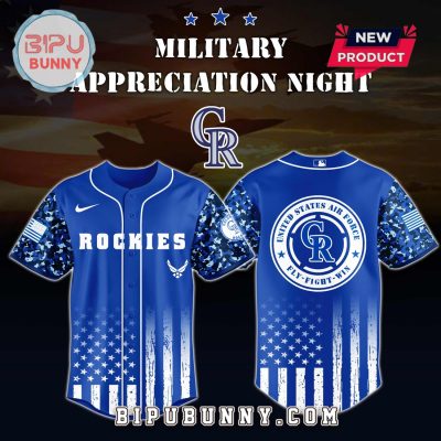 Colorado Rockies MLB x Air Force Military Appreciation Night Baseball Jersey