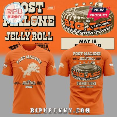 Detroit Lions Post Malone With Jelly Roll Hoodie