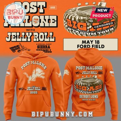 Detroit Lions Post Malone With Jelly Roll Hoodie And Pants