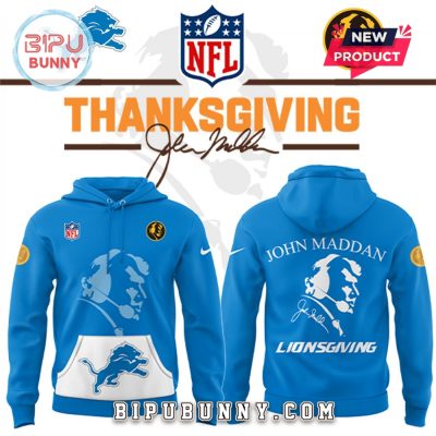Detroit Lions – Thanksgiving Day John Madden Hoodie