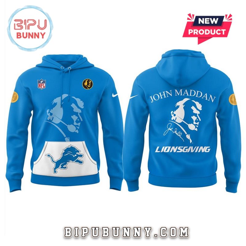 Detroit Lions – Thanksgiving Day John Madden Hoodie