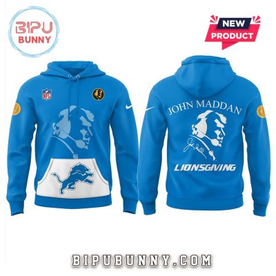 Detroit Lions – Thanksgiving Day John Madden Hoodie And Pants