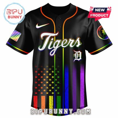 Detroit Tigers Happy Pride Month Baseball Jersey