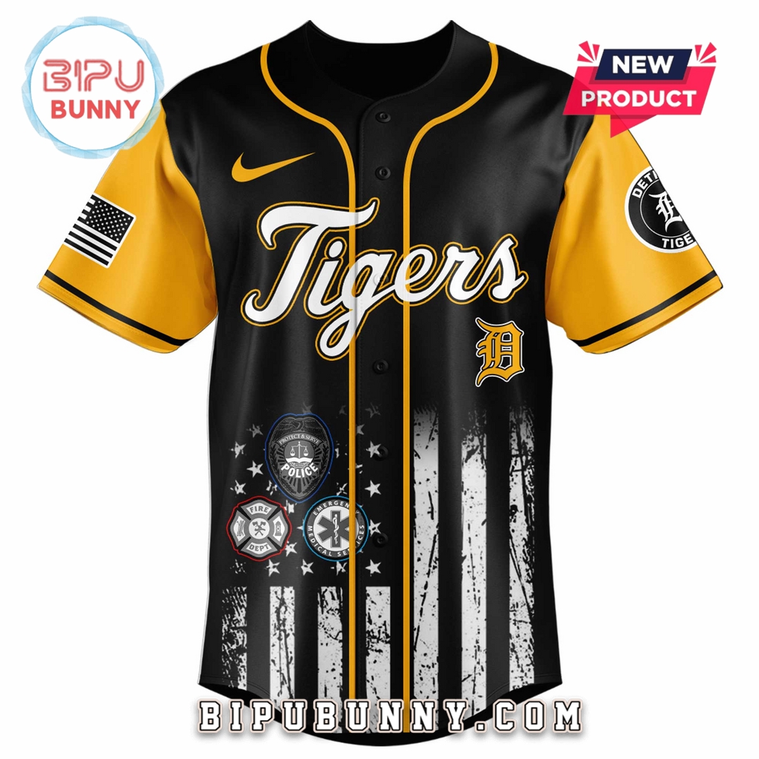 Detroit Tigers MLB x First Responders Night Baseball Jersey Detroit Tigers MLB x First Responders Night Baseball Jersey