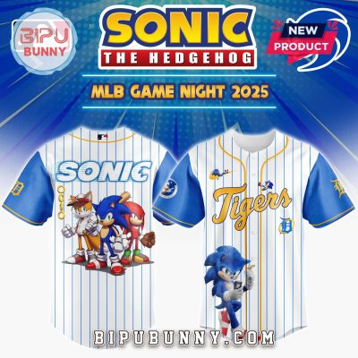 Detroit Tigers MLB x Sonic Game Night Baseball Jersey