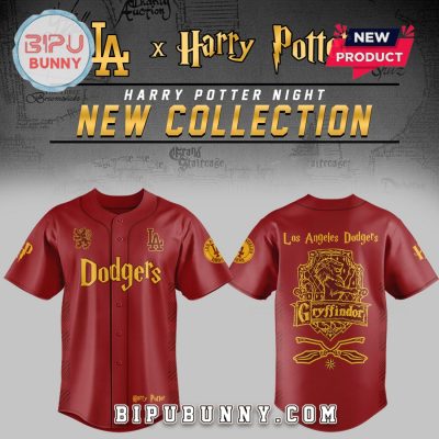 Dodgers x Harry Potter Night Gryffindor House Baseball Jersey