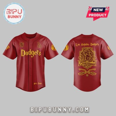 Dodgers x Harry Potter Night Gryffindor House Baseball Jersey