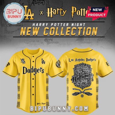 Dodgers x Harry Potter Night Hufflepuff House Baseball Jersey