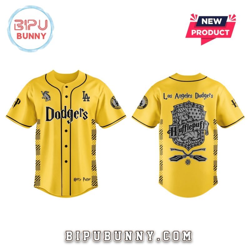 Dodgers x Harry Potter Night Hufflepuff House Baseball Jersey
