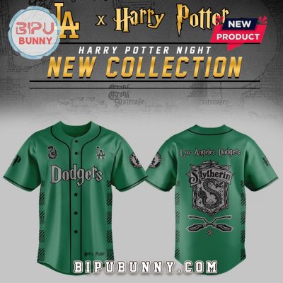 Dodgers x Harry Potter Night Slytherin House Baseball Jersey