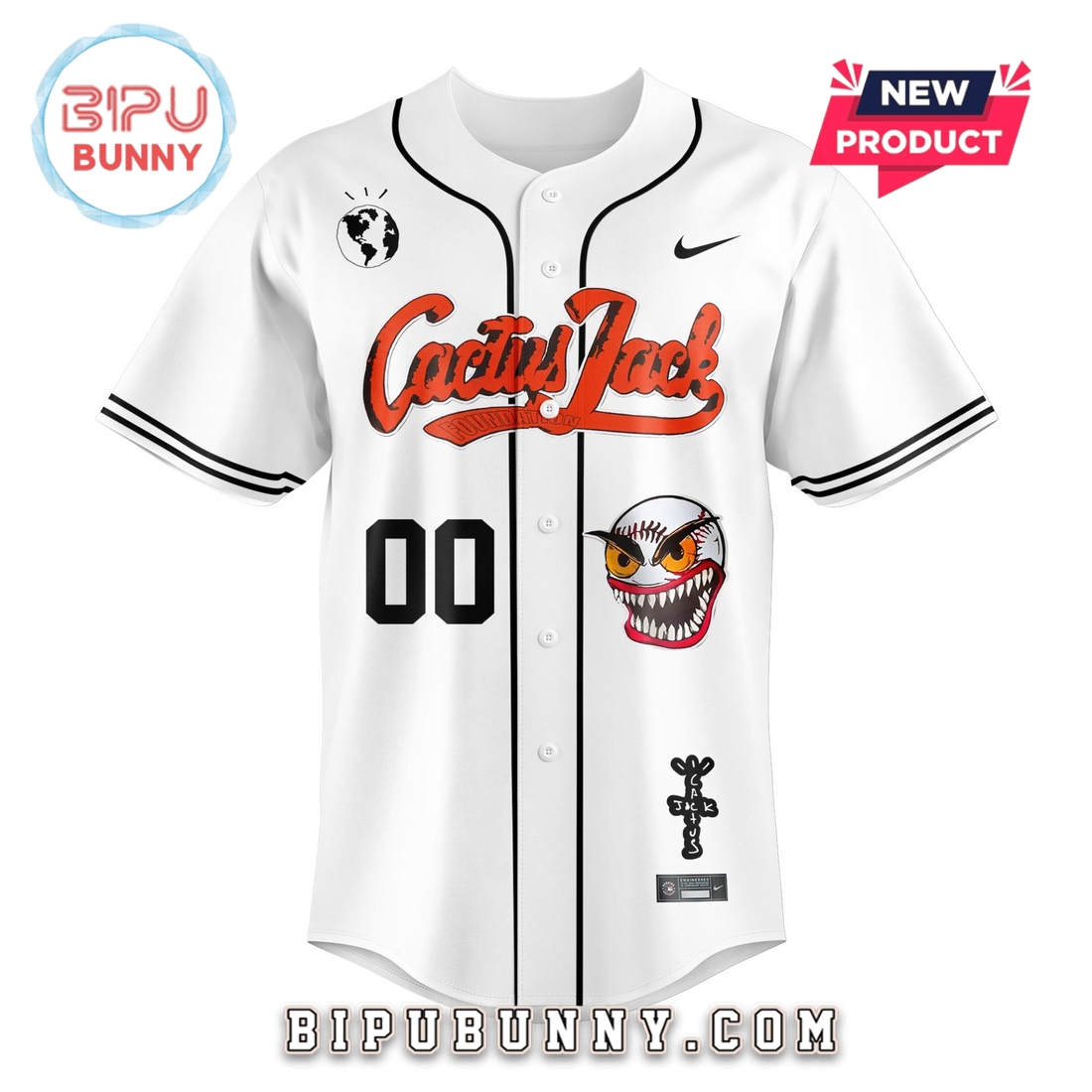 Giants x Travis Scott’s Cacus Jack Custom Baseball Jersey Giants x Travis Scott’s Cacus Jack Custom Baseball Jersey