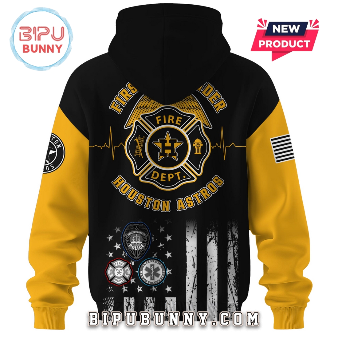 Houston Astros MLB x First Responders Night Hoodie And Pants Houston Astros MLB x First Responders Night Hoodie And Pants