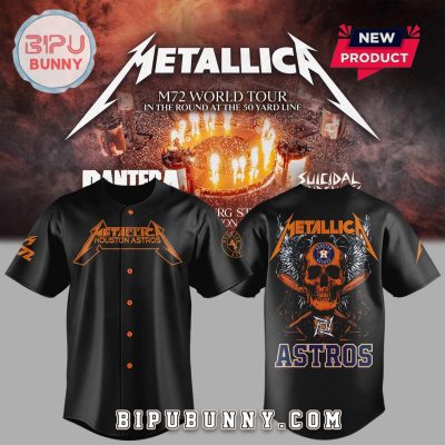 Houston Metallica Metallica M72 World Tour Baseball Jersey