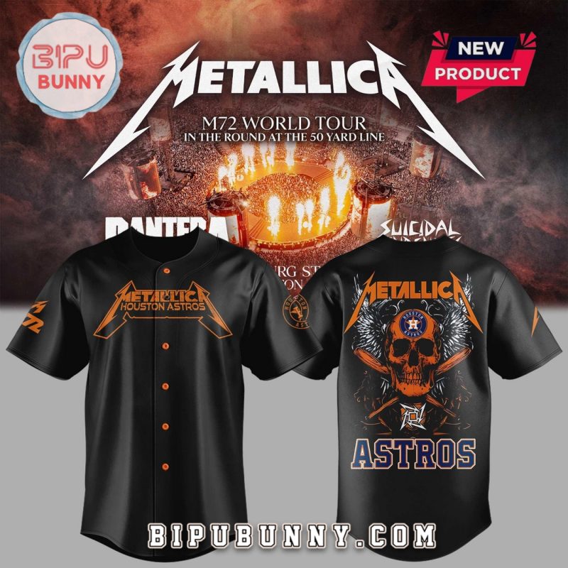 Houston Metallica Metallica M72 World Tour Baseball Jersey