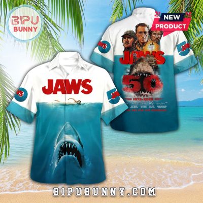 Jaws 50th Anniversary 1975 – 2025 Hawaiian Shirt