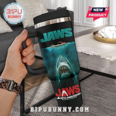 Jaws 50th Anniversary 1975 – 2025 Stanley Tumbler 40oz