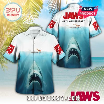 Jaws 50th Anniversary 2025 Summer Hawaiian Shirt