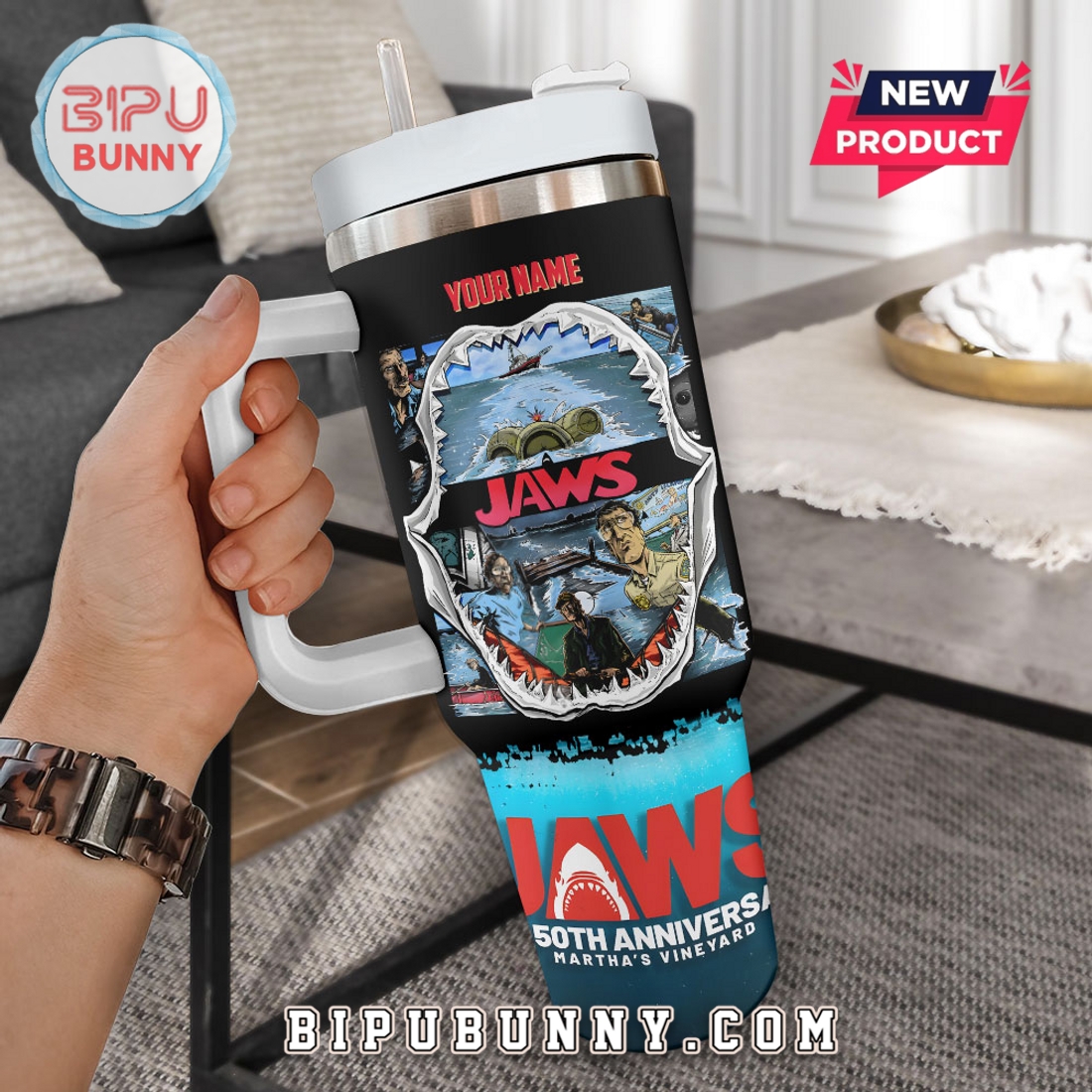 Jaws 50th Anniversary Martha’s Vineyeard Stanley Tumbler Jaws 50th Anniversary Martha’s Vineyeard Stanley Tumbler