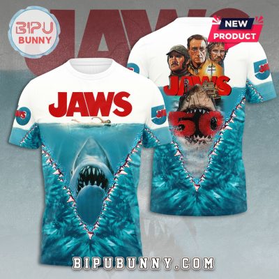 Jaws Horror Film 50th Anniversary Hoodie