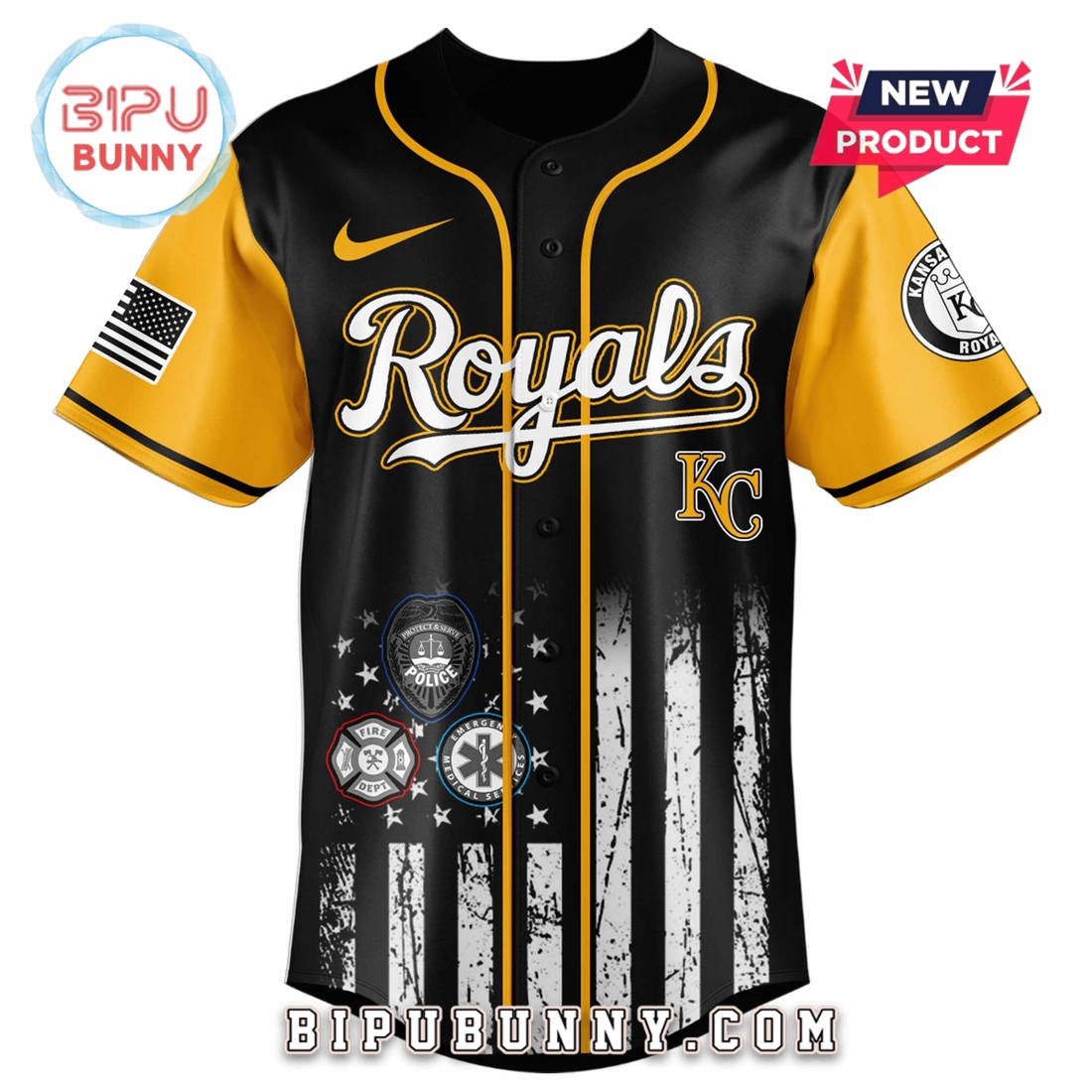 Kansas City Royals MLB x First Responders Night Baseball Jersey Kansas City Royals MLB x First Responders Night Baseball Jersey