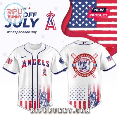 Los Angeles Angels MLB Independence Day 2025 Baseball Jersey