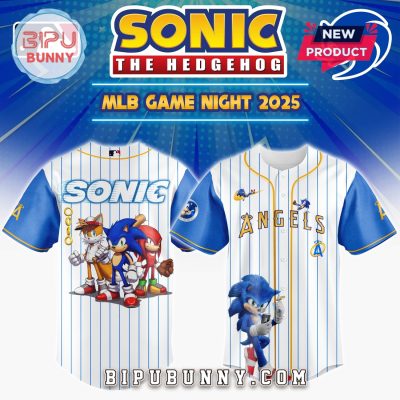 Los Angeles Angels MLB x Sonic Game Night Baseball Jersey