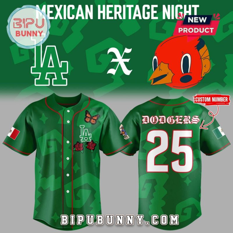 Los Angeles Dodgers Mexican Heritage Night Baseball Jersey