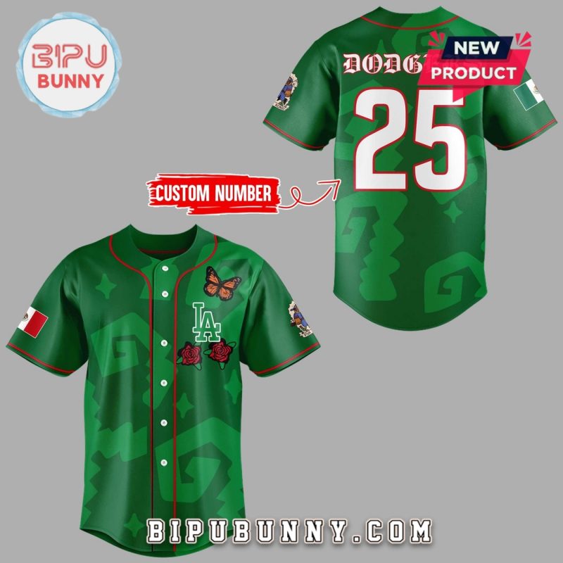 Los Angeles Dodgers Mexican Heritage Night Baseball Jersey