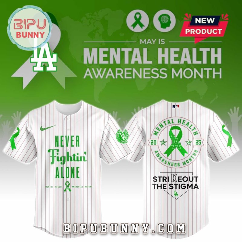 Los Angeles Dodgers MLB Mental Health Awareness Baseball Jersey