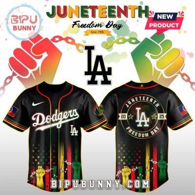 Los Angeles Dodgers MLB x Juneteenth Day 2025 Baseball Jersey