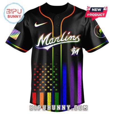 Miami Marlins Happy Pride Month Baseball Jersey