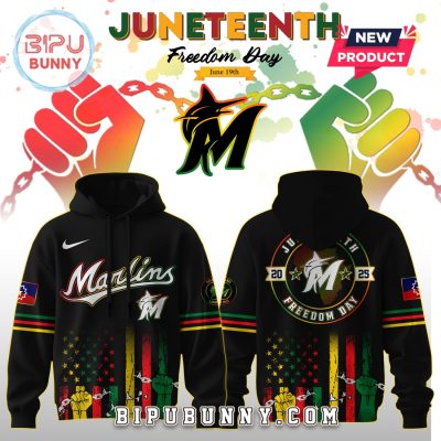 Miami Marlins MLB x Juneteenth Freedom Day Hoodie And Pants