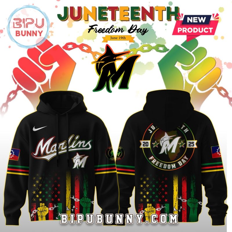 Miami Marlins MLB x Juneteenth Freedom Day Hoodie And Pants