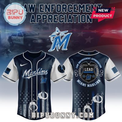 Miami Marlins MLB x Law Enforcement Appreciation Day Baseball Jersey