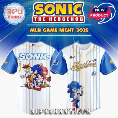 Miami Marlins MLB x Sonic Game Night Baseball Jersey