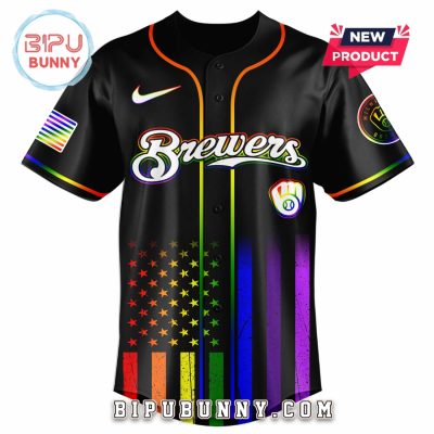 Milwaukee Brewers Happy Pride Month Baseball Jersey