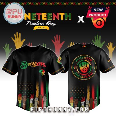 Milwaukee Brewers MLB x Juneteenth Baseball Jersey