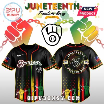 Milwaukee Brewers MLB x Juneteenth Day 2025 Baseball Jersey