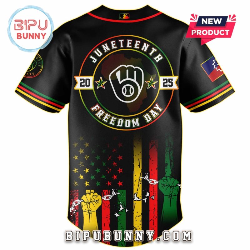Milwaukee Brewers MLB x Juneteenth Day 2025 Baseball Jersey