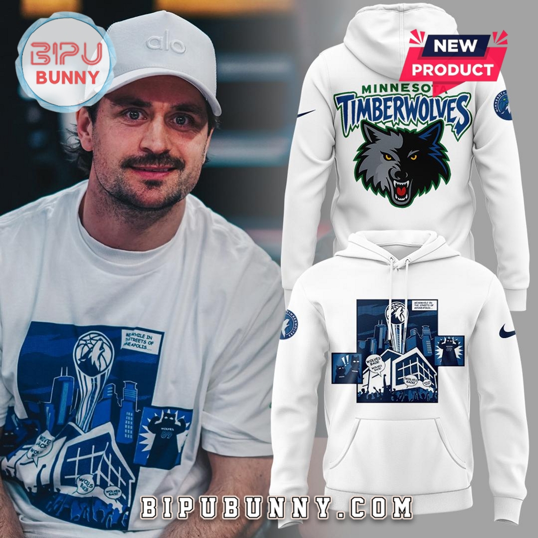 Minnesota Timberwolves White Hoodie Limited Edition Minnesota Timberwolves White Hoodie Limited Edition