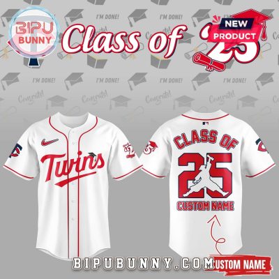 Minnesota Twins Class Of 2025 White Baseball Jersey